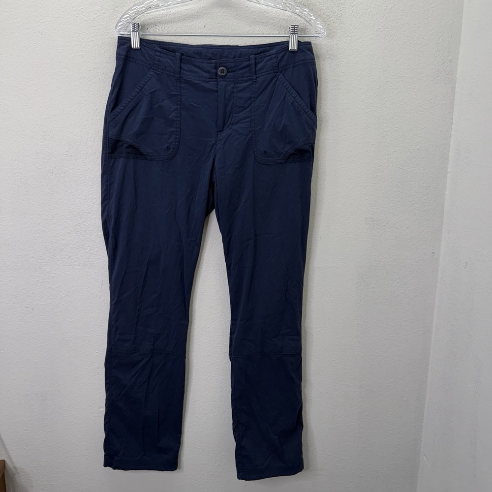 Columbia PFG Pants Womens SZ 8 Ultimate Break Wake Roll-Up Omni-Shield 30" Blue